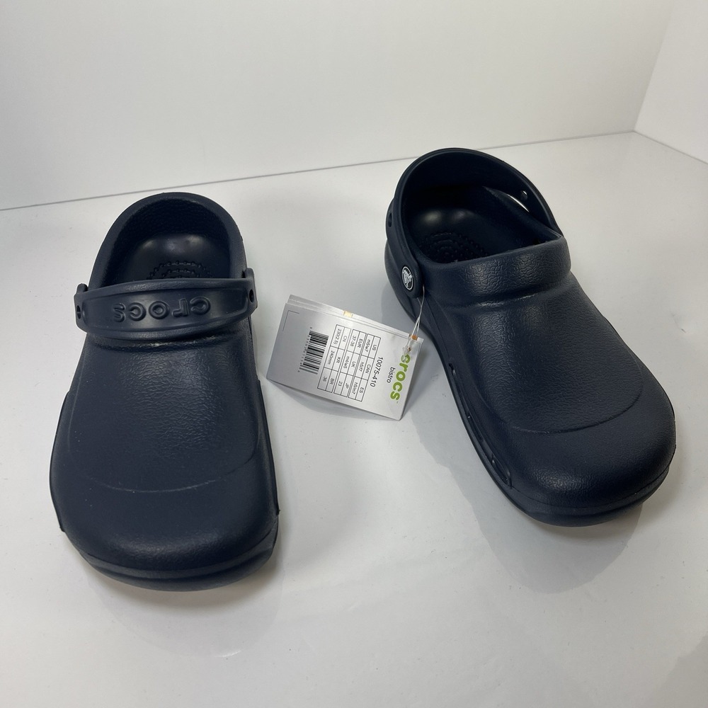 Crocs Bistro Slip-Resistant Rubber Waterproof Blue Clog Men's 6 Women's 7 NWT